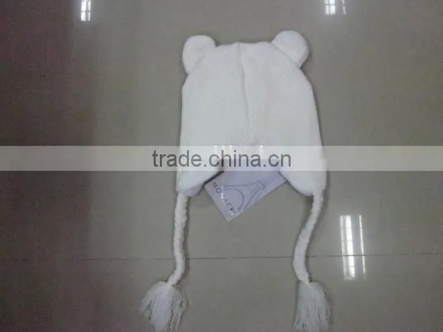 lady handmade knitted cap