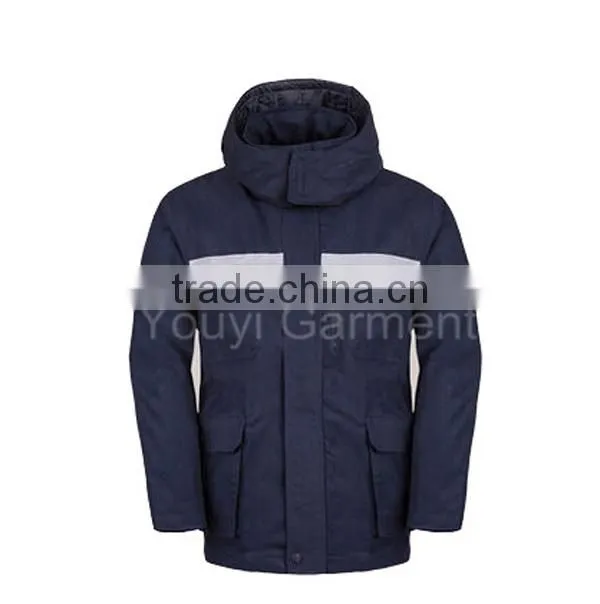 high quality thickening padded jacket with hood workwear for winter