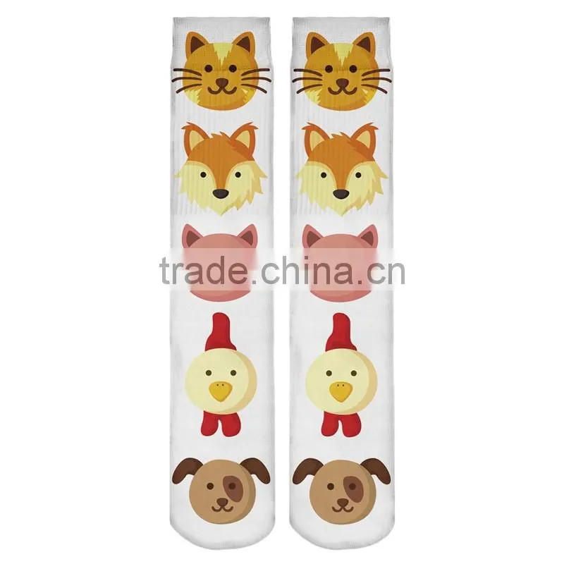 3D digital print animals sublimated socks