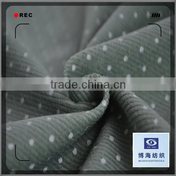 fine wale corduroy printed corduroy fabric