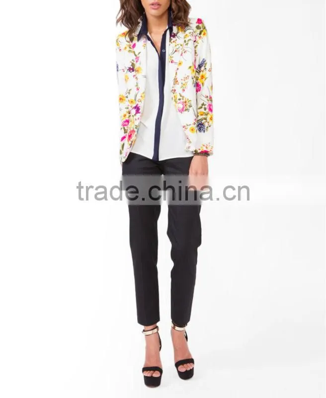 Floral Print Blazer