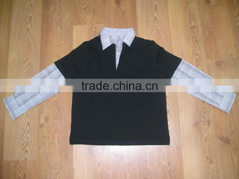 double collar polo t shirt