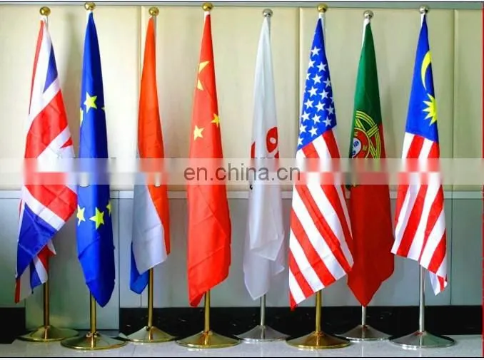Indoor Office cheap flag pole with base