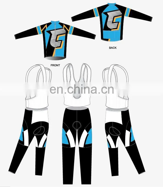 OEM Custom Sublimation club cycling jersey set high performance used cycling jersey