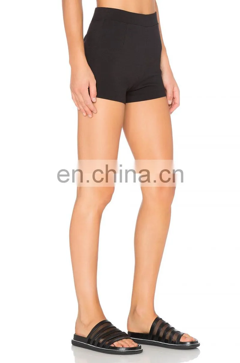 Wholesale Black tailored Slimming Yoga Shorts