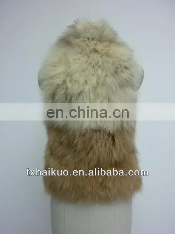 fashion new women's rabbit fur vest