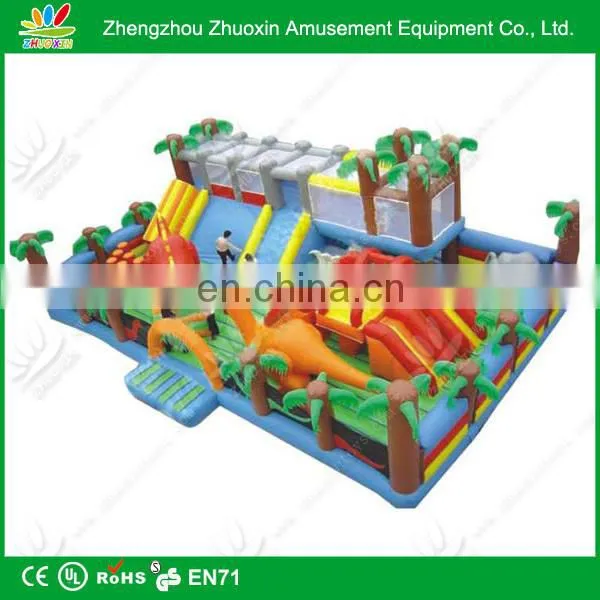 PVC tarpaulin giant inflatable playground slide / playground inflatable slide