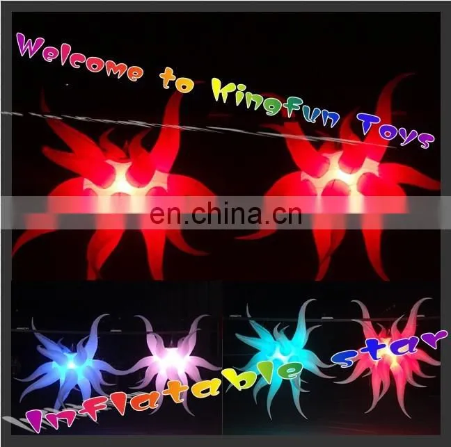 LED hanging inflatable wedding heart