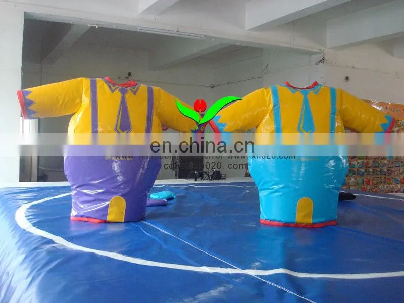 Hot sale commercial grade PVC Tarpaulin brand kids sumo wrestling suits for sale