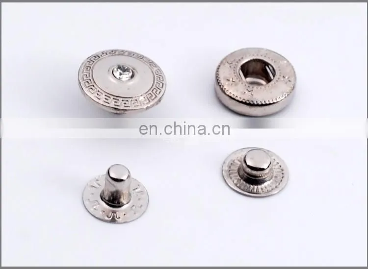 Fashion Rhinestone Metal Snap Button BM10163