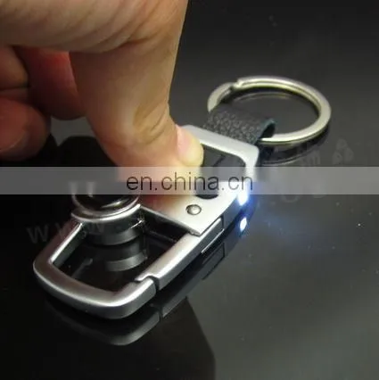 Best Selling Metal LED Keychain Custom Logo High Quality