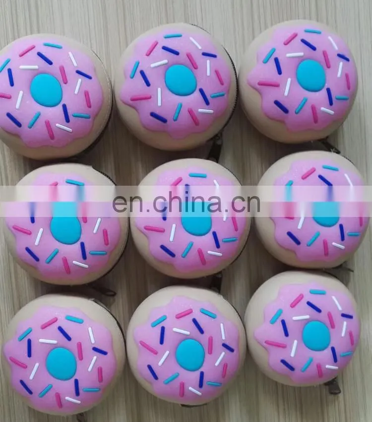 Wholesale Doughnut Silicon Jelly Coin Wallet Cake Donuts Silicon Coin Purse