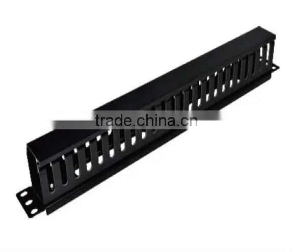 12 port metal+plastic 1 U Cable Manager for telecom