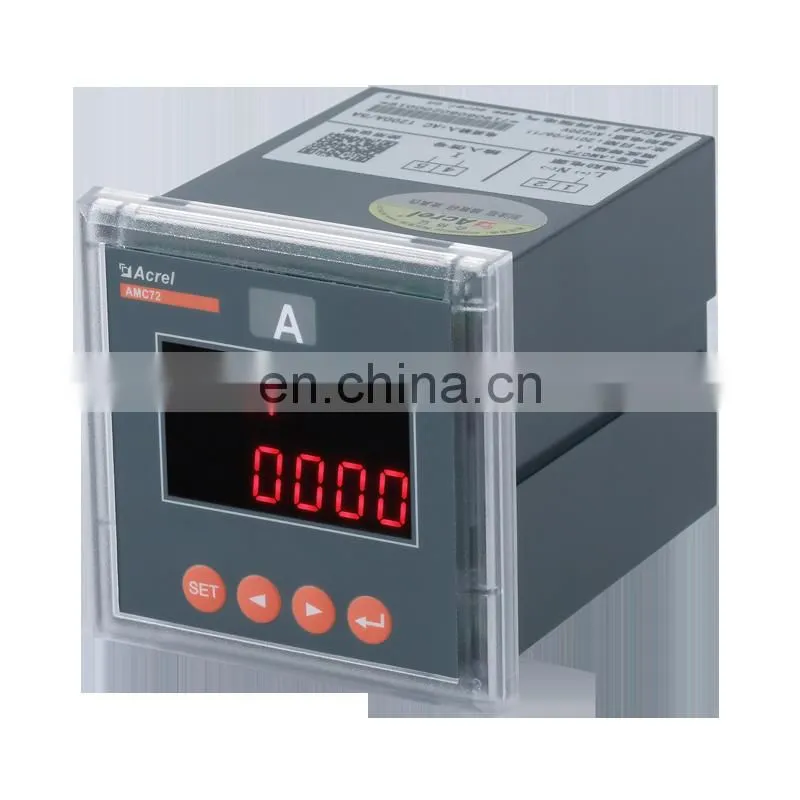 AMC72-AI/J 75*75mm Acrel single phase LED digital panel ammeter with Alarm output