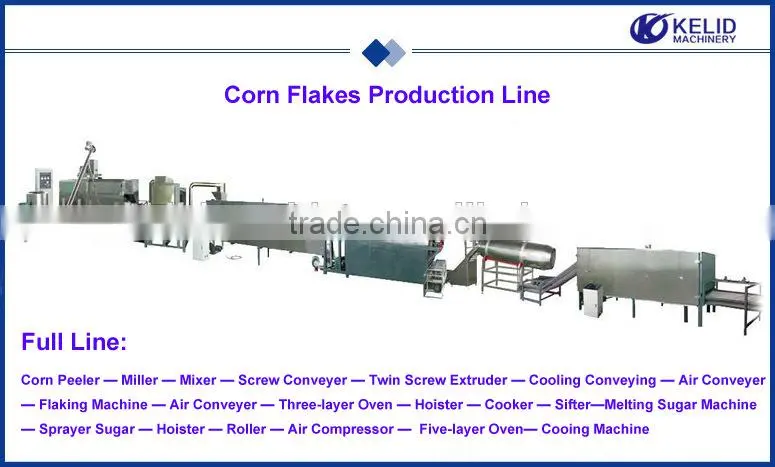 automatic high capacity kelloggs corn flakes machine