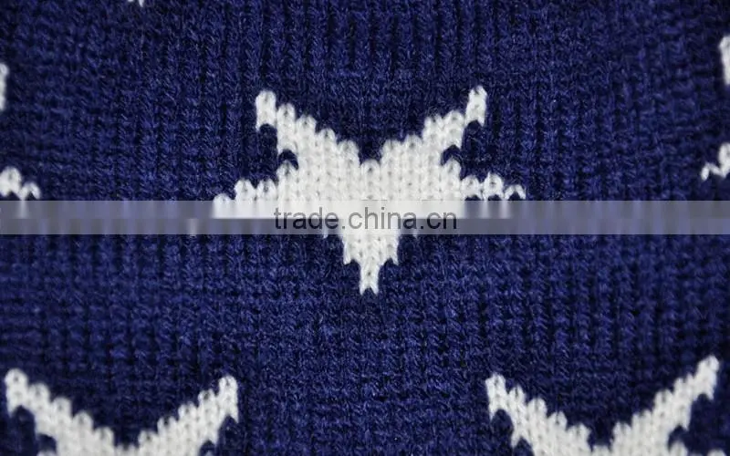 Christmas Pet Sweater with Hat,Dog Sweater Star Kniiting pattern