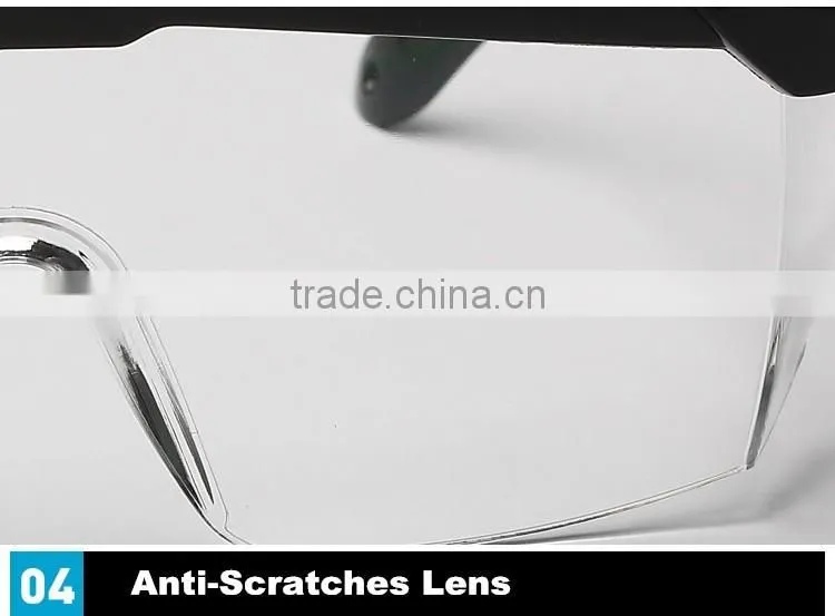 New 2016 black frame trendy glasses clear HD vision safety work glasses painting printing anti-splash goggles against radiation