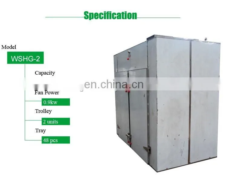 Hot Air Tray Batch Type Tomato Dryer Machine Large Commercial Dehydrator Electric Food dryer