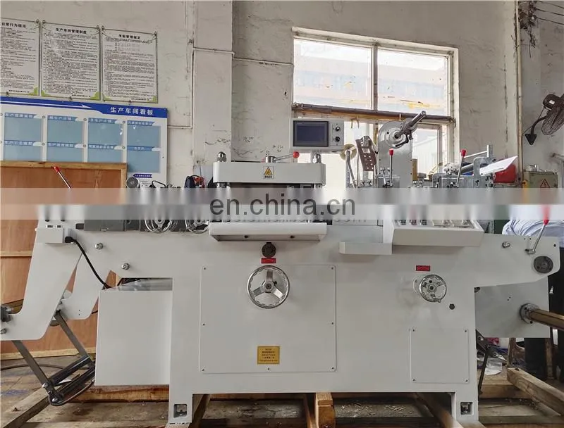 UTM420Z Automatic Adhesive Label Film Flatbed Die Cutting Machine, Flat bed roll clear sticker tape punching press cutter