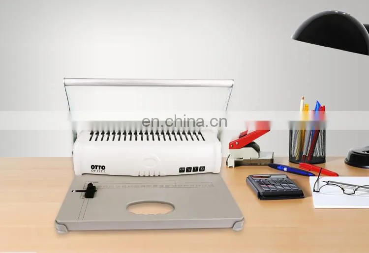 Hot Sale Manual Plastic Comb Binding Machine A4 Size Comb Binder Packing 21 Holes Paper Netbook Binding Machine