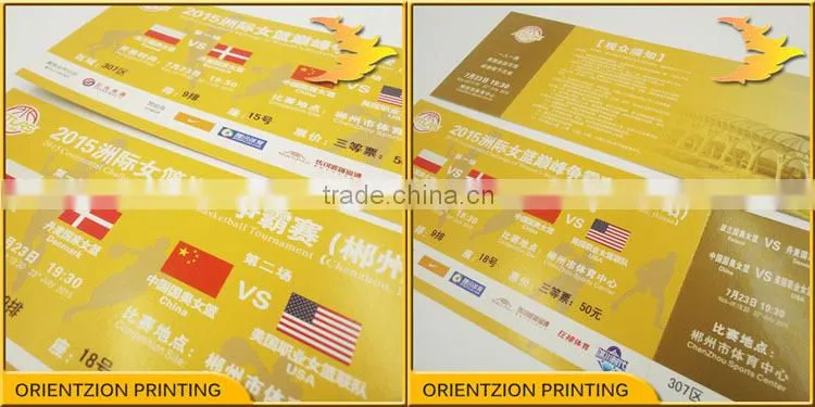Match Tickets, Variable Data, QR Code Ticket, Numbering Printing, Anti-fake Tickets, Serial Number Printing