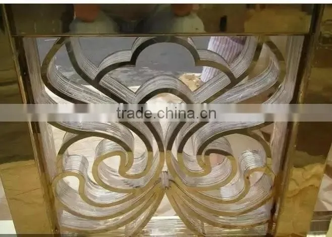 Stainless Steel Decorative Screen and Glass