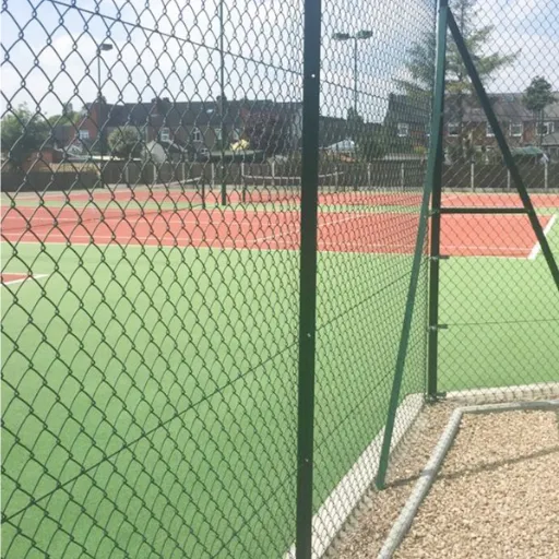 basketball court chain link fence