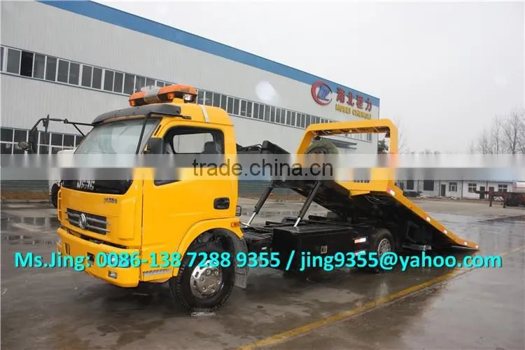 2015 EuroIII or EuroIV Factory Price Dongfeng DLK 4 ton tow truck,4x2 towing truck