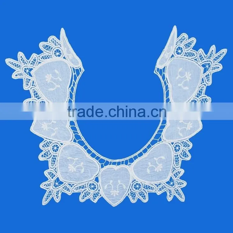 Wholesale hot-selling custom fashion cotton lady neck collar design embroidery collar for women