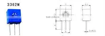 3362M micro trimming cermet potentiometer 10k