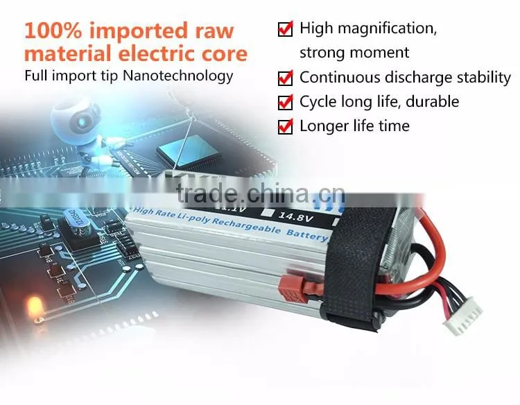 High Discharge Rate Lipo Battery 5S 5200mah 18.5V