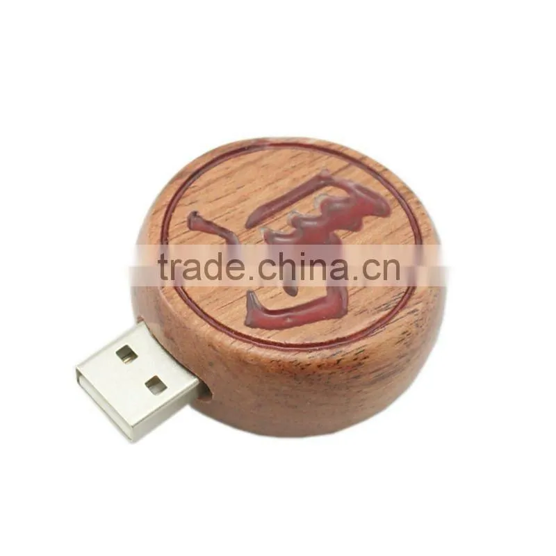 sourcing price chess shape wooden USB stick with oem logo/full capacity/CE,FCC,ROHS