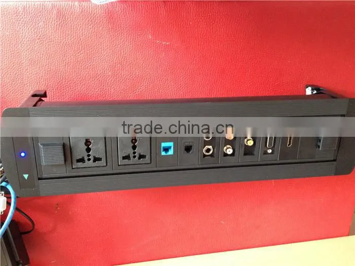 Panel Mount Socket With HDMI USB Data AV/Rotating Office Desk Flip Power Plugs