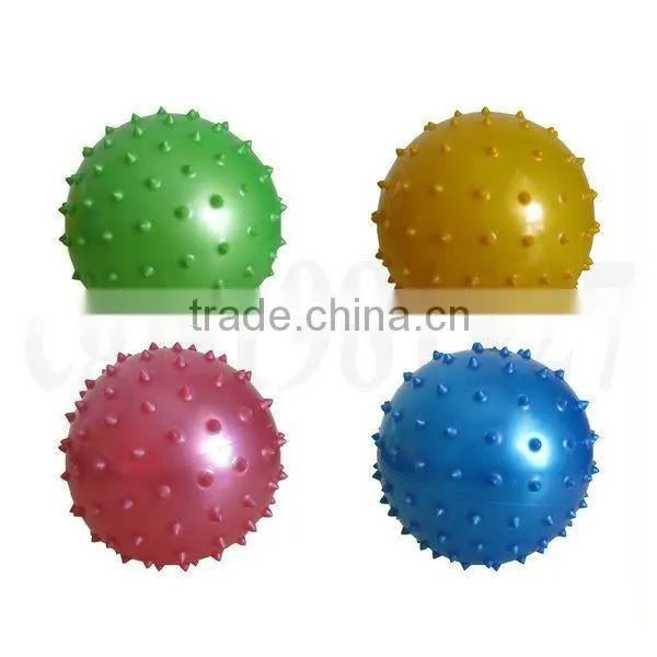 Bouncy Massage Ball/Knobby Balls/ toys+Pump
