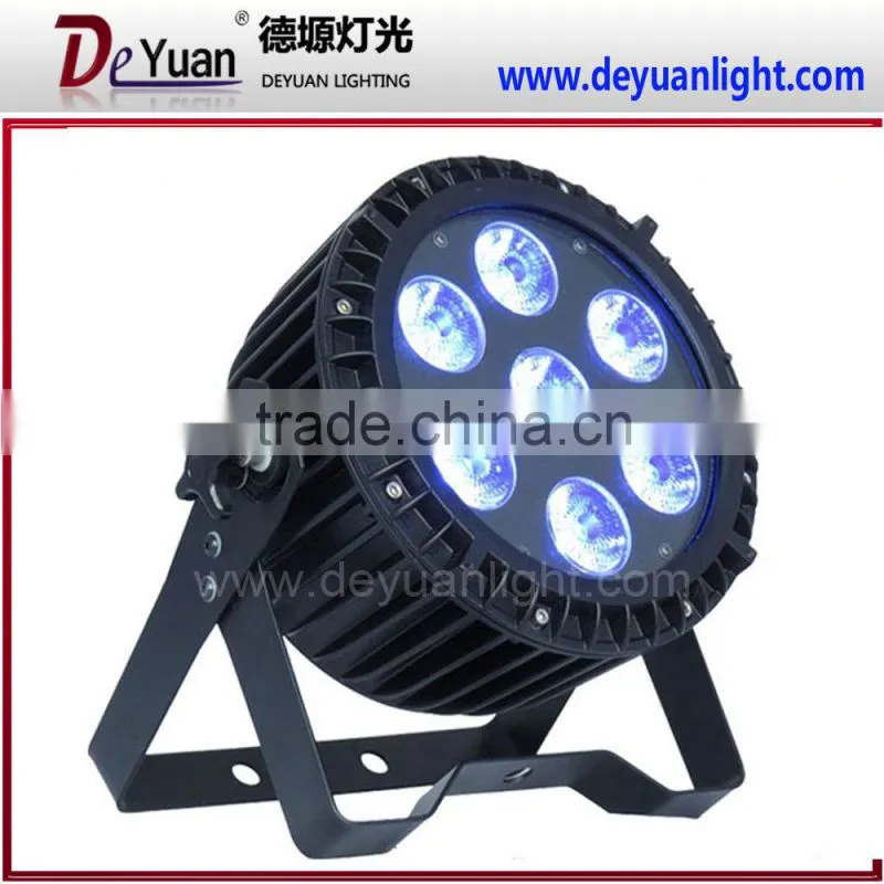 China small outdoor 7pcs*12w rgbw uv led par light dj equipment