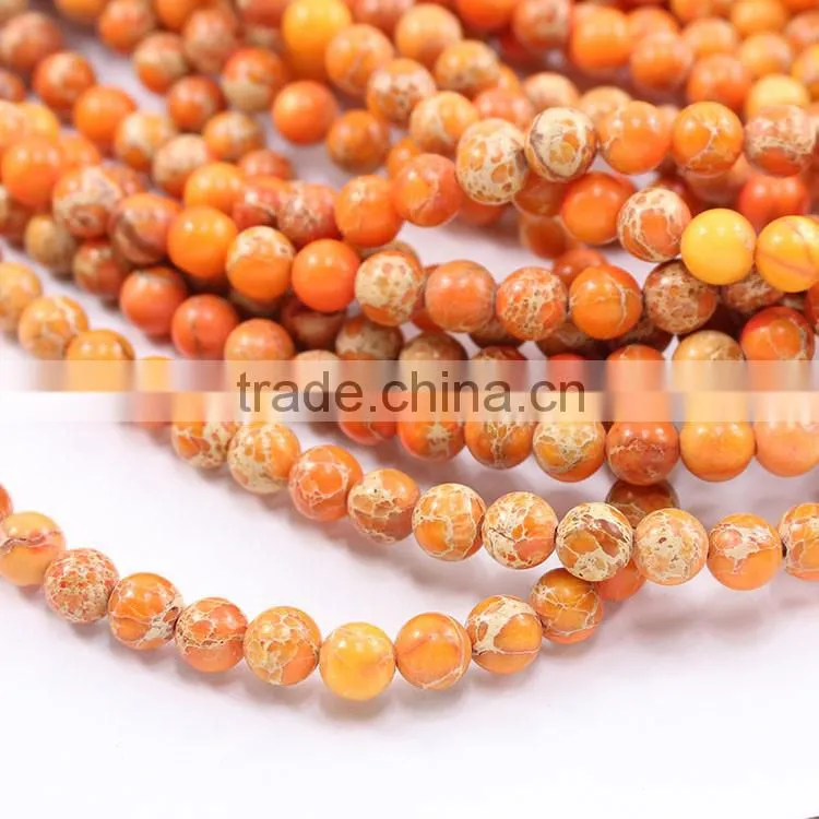 SM3111Orange sea sediment jasper beads,orange imperial jasper beads,orange emperor jasper beads