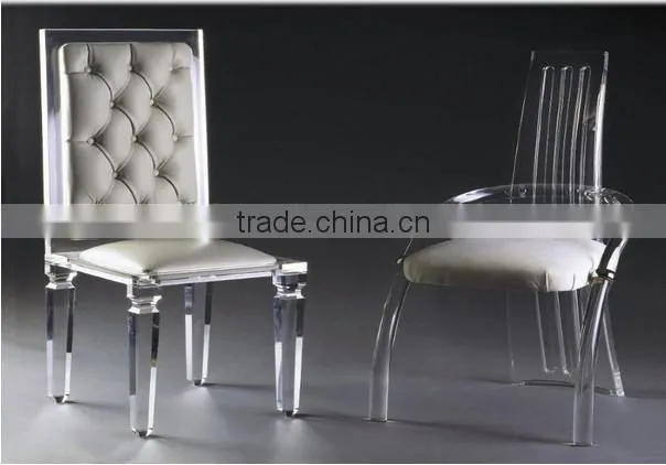 home elegance acrylic chair with spongy cushion for living room