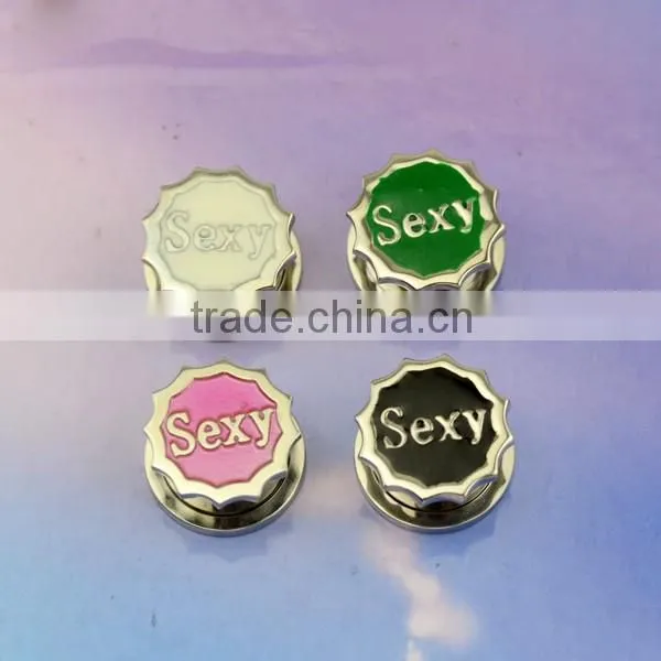 TP011380 China factory stainless steel ear plug gay pink sexy body piercing jewelry