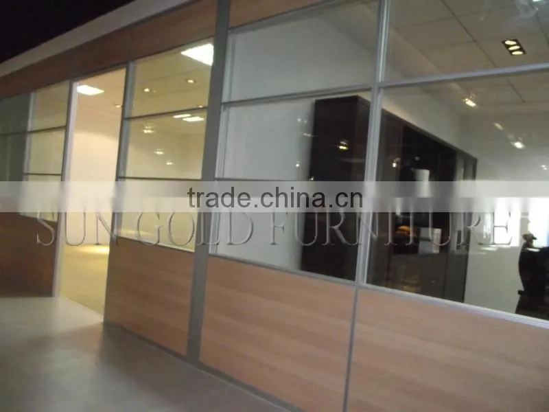 Modern Office Half Board and Glass Types of Partition Walls(SZ-WS642)