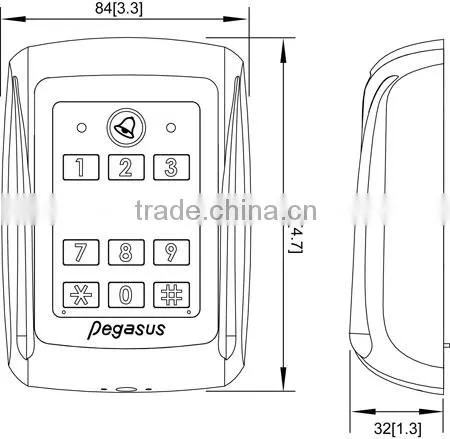 RFID Metal case waterproof elevator access controller