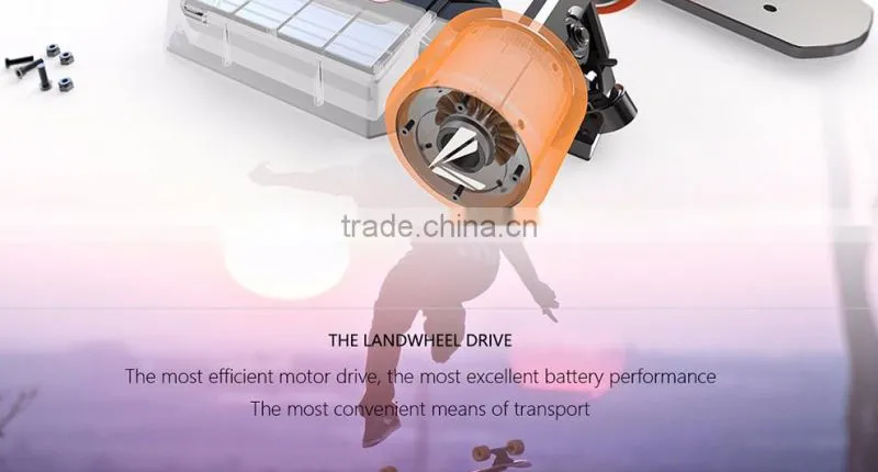 Landwheel dual 1100w motor electric skateboard battery with remote control