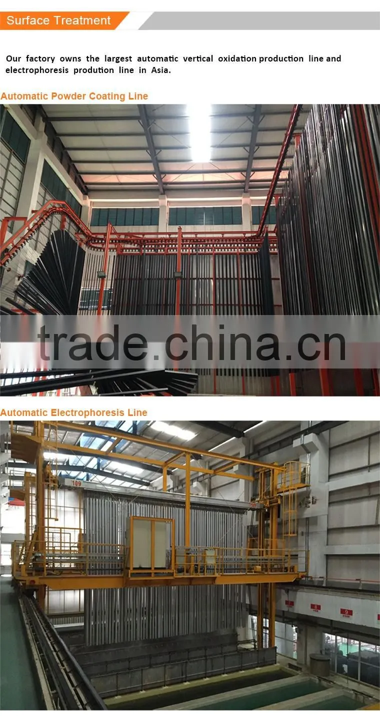 Customized 6000 series wood grain aluminum extruded profile