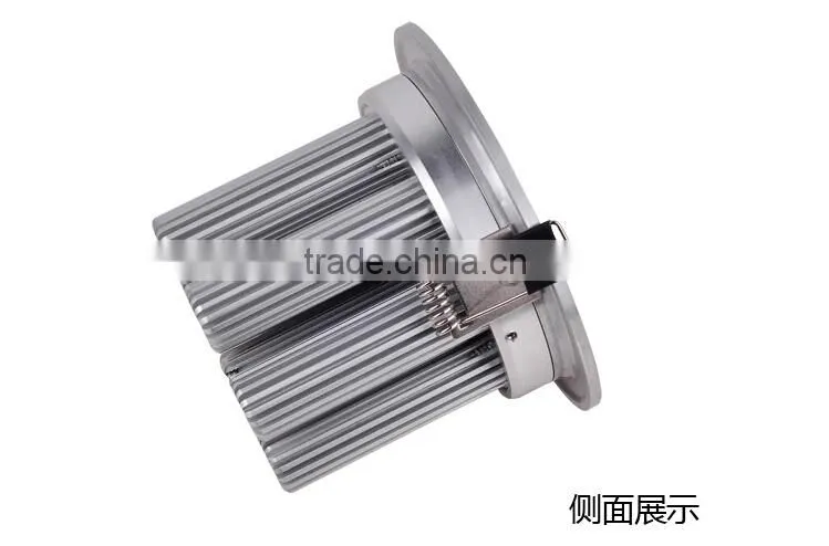 2015 New Dimmable LED Ceiling Lamp 3w 5w 7w 9w 12w LED Downlight Silver Shell