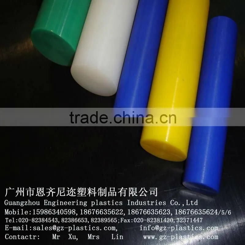 Black HDPE bending guide