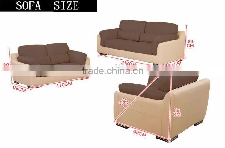 modern Italian leather double sided sofa image