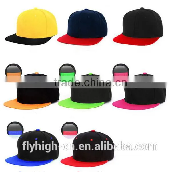 Popular Embroidery Logo Twill Cotton Snapback Cap