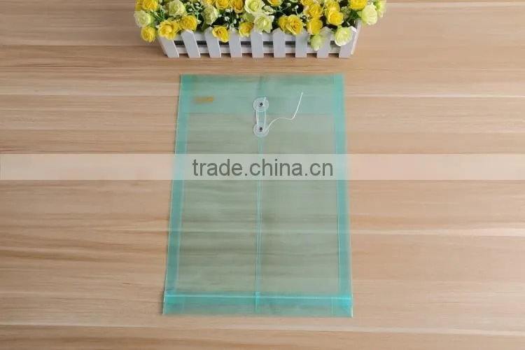 Clear Bag A4 PP Envelope Plastic Transparent Document Bag