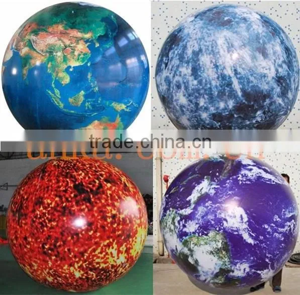 Inflatable printing planet air balloon for sale