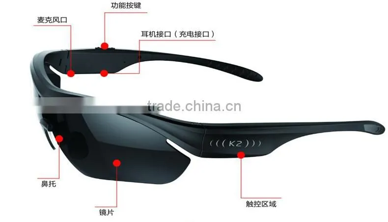 Smart bluetooth glasses for iphone for Samsung