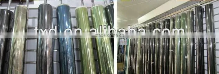 light green Scratch-resistant Car Solar Film with size: 1.52*12m/1.52*30m/1.52*60m each roll